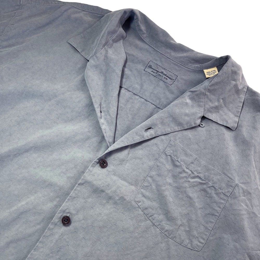 Tommy Bahama‎ Original Fit Mens XXL 100% Silk Short Sleeve Button Down Shirt 596